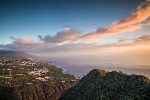 Canary Islands-La Palma Island-La Laguna-elevated city view from Mirador El Time